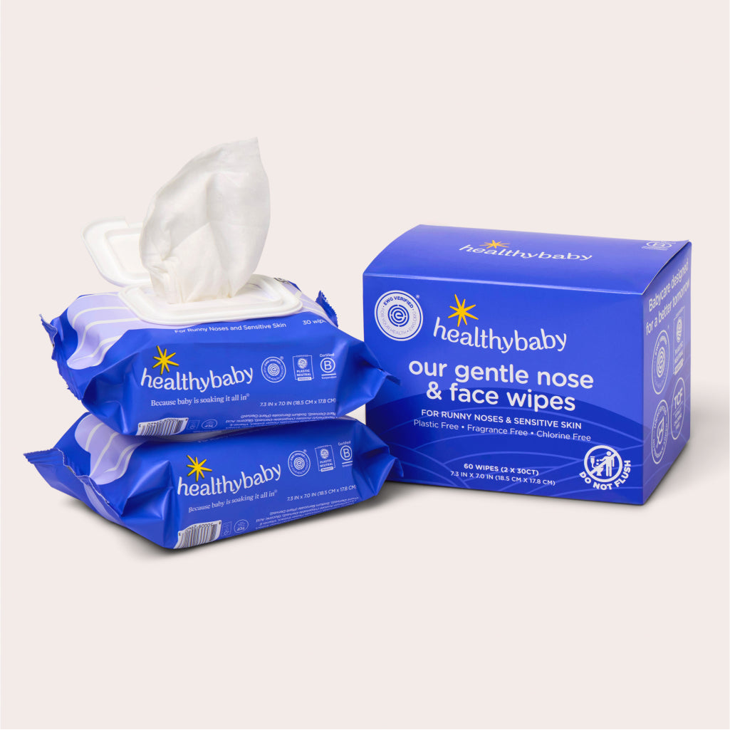 HealthyBaby Gentle Nose Face Wipes - Main Image