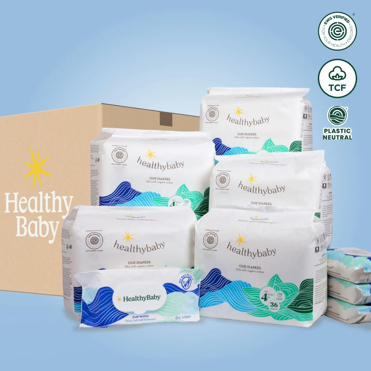 Parent's Choice Diapers, Size Newborn, 42 Diapers 