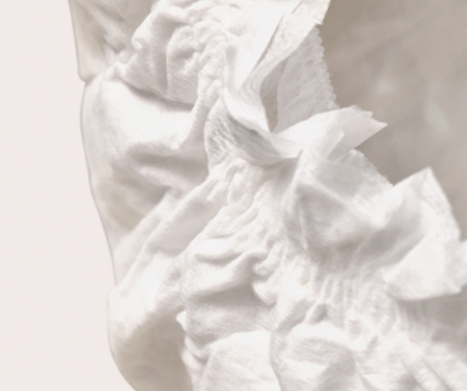 A soft, clean HealthyBaby diaper.