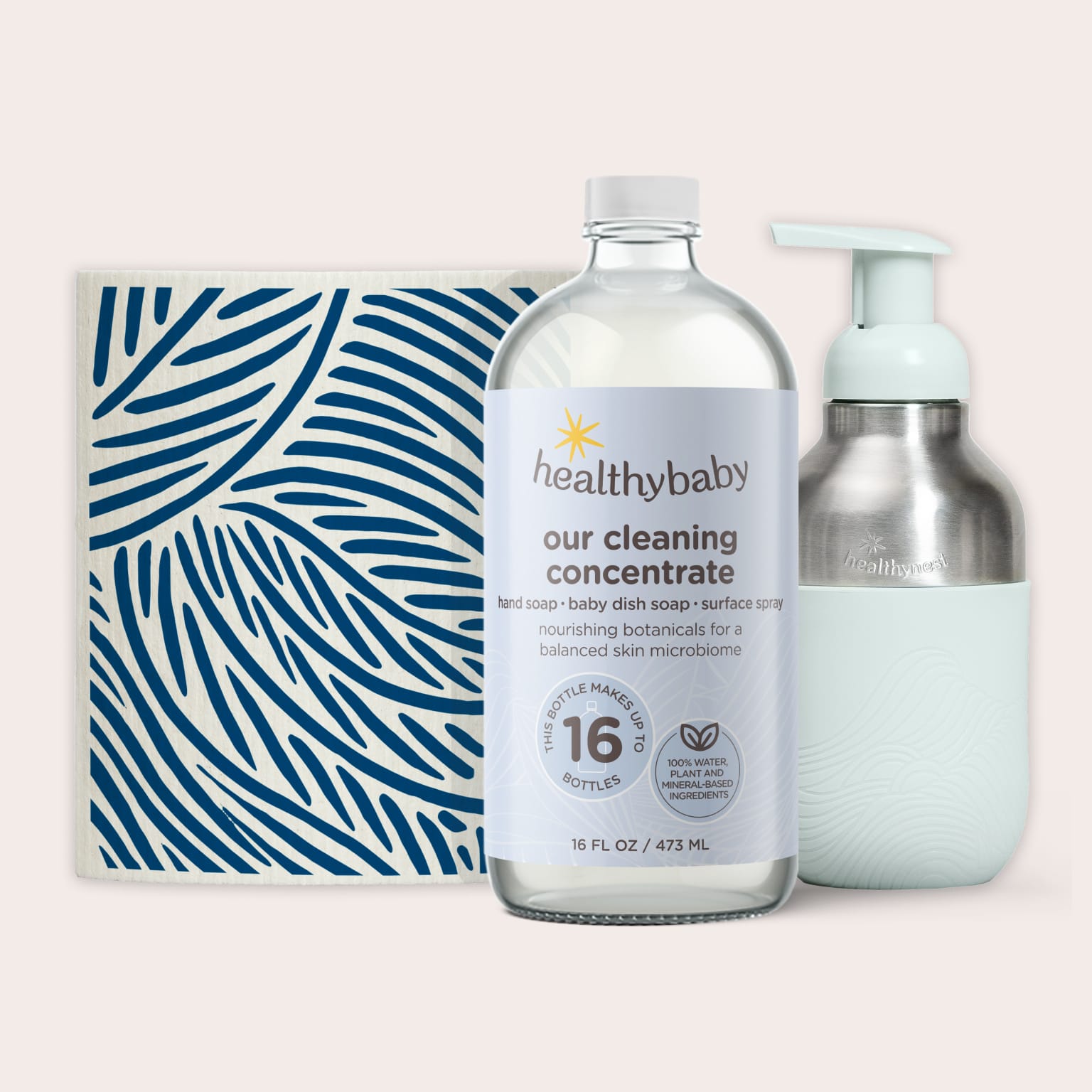 Baby Bottle Soap Concentrate with Reusable Stainless Steel Bottle