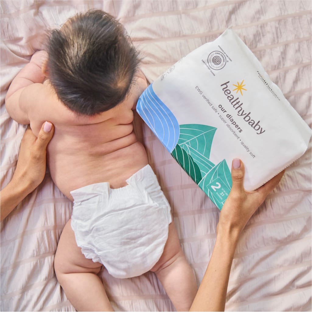 HealthyBaby Non-Toxic Diaper - EWG VERIFIED & Made with Organic Cotton